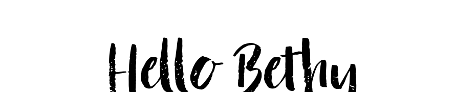 Hello Bethy Font Download Free